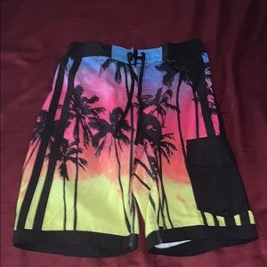 Men’s black swim trunks size small
